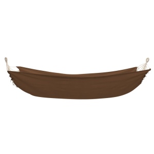 Hamac pliabil 2 persoane, maro, 360 x 150 cm - Img 2