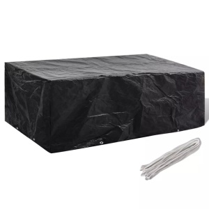 Husă mobilier de grădină set 8 persoane poliratan 200 x 160 x 70 cm