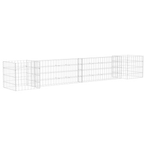 Jardinieră gabion in formă de H, 260 x 40 x 40 cm, sârmă oțel - Img 2