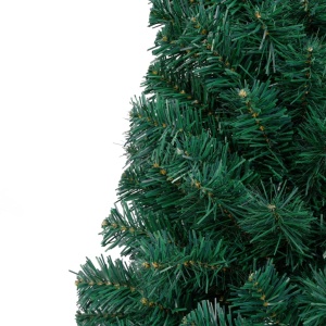 Jumătate pom Crăciun artificial cu suport, verde, 150 cm, PVC - Img 5
