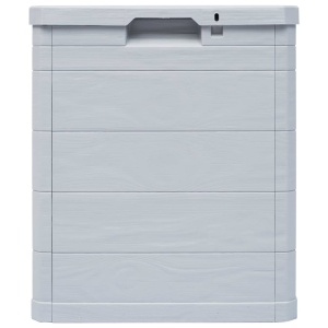 Ladă de depozitare pentru grădină, 90 L, gri deschis - Img 4