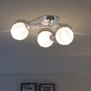 Lampă de plafon cu 3 becuri LED G9 120 W - Img 2