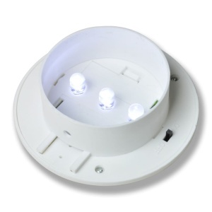 Lampă solară pentru exterior 6 pcs Lumină pentru gard Albă - Img 6