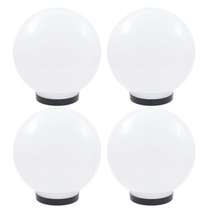 Lămpi glob cu LED, 4 buc., 25 cm, PMMA, sferic