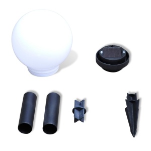 Lămpi solare pentru exterior cu LED-uri + țăruși, 15 cm, 4 buc - Img 6