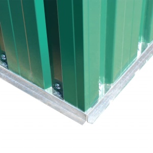 Magazie șopron metalic de grădină, 257 x 205 x 178 cm, verde - Img 6