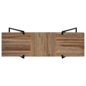 Masă consolă, 120 x 35 x 81 cm, lemn de tec reciclat - Img 5