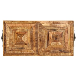Masă consolă, 80 x 40 x 75 cm, lemn masiv de mango - Img 8