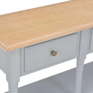 Masă consolă, gri, 120 x 30 x 76 cm, MDF - Img 6