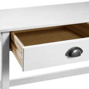 Masă consolă Hill Range cu 2 sertare, 110x45x74 cm, lemn masiv pin - Img 6