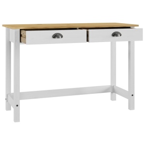 Masă consolă Hill Range cu 2 sertare, 110x45x74cm, lemn de pin - Img 4