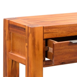 Masă consolă, lemn masiv de acacia, 86 x 30 x 75 cm - Img 5