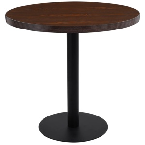 Masă de bistro, maro inchis, 80 cm, MDF