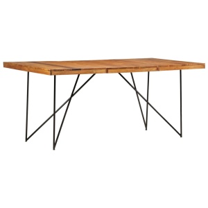 Masă de bucătărie, 180 x 90 x 76 cm, lemn masiv de acacia - Img 9