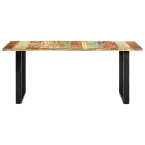 Masă de bucătărie, 180 x 90 x 76 cm, lemn masiv reciclat - Img 3
