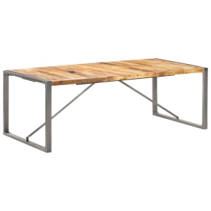 Masă de bucătărie, 220x100x75 cm, lemn masiv de mango nefinisat - Img 10