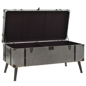 Masă de cafea, MDF și aluminiu, 102x51x47,5 cm - Img 6