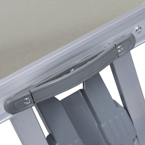 Masă de camping pliabilă cu 4 scaune, oțel și aluminiu - Img 4