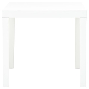 Masă de grădină, alb, 78 x 78 x 72 cm, plastic - Img 2