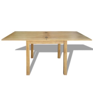 Masă extensibilă de stejar 170 x 85 x 75 cm - Img 4