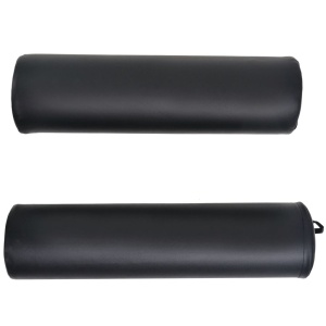 Masă masaj pliabilă, 10 cm grosime, cu 2 perne, oval, Negru - Img 4