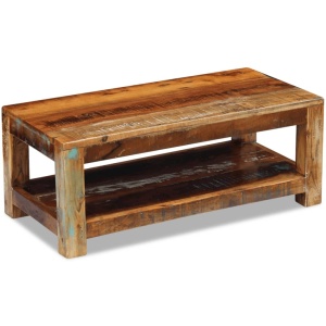 Măsuță de Cafea Lemn Solid Reciclat 90x45x35 cm - Img 2