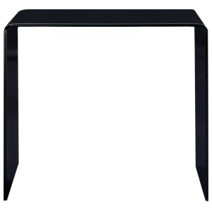 Măsuță de cafea, negru, 50 x 50 x 45 cm, sticlă securizată - Img 2