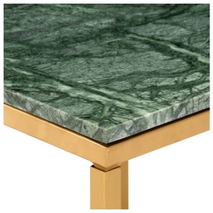 Măsuță de cafea verde 60x60x35cm piatră naturală aspect marmură - Img 8