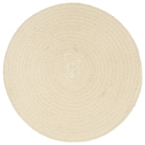 Naproane, 6 buc., natural, 38 cm, bumbac, rotund - Img 2