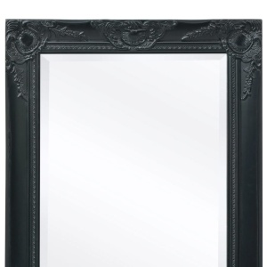 Oglindă de perete in stil baroc, 100 x 50 cm, negru - Img 6