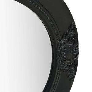 Oglindă de perete in stil baroc, negru, 50 cm - Img 3