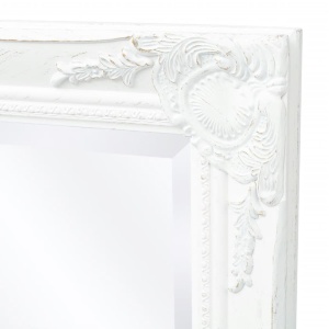 Oglindă verticală in stil baroc, 100 x 50 cm, alb - Img 5