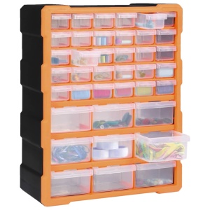 Organizator cu 39 de sertare, 38 x 16 x 47 cm - Img 3