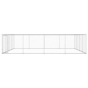 Padoc pentru câini de exterior, 760x760x195 cm, oțel galvanizat - Img 2