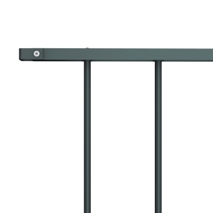 Panou de gard, antracit, 1,7x1,25 m, oțel vopsit electrostatic - Img 3