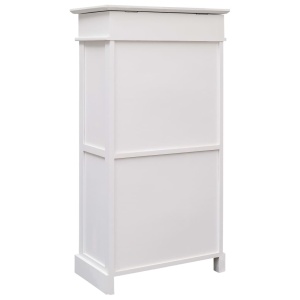 Pantofar, alb, 50x28x98 cm, lemn de paulownia - Img 3