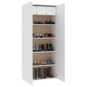 Pantofar, alb, 80 x 35,5 x 180 cm, PAL - Img 4