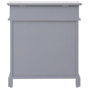 Pantofar, gri, 50 x 28 x 58 cm, lemn de paulownia - Img 4