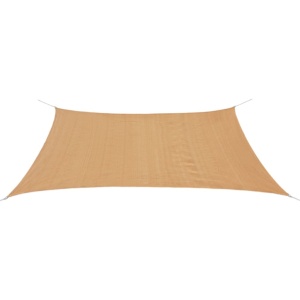 Pânză parasolar dreptunghiulară, HDPE, 2 x 4 m, Bej