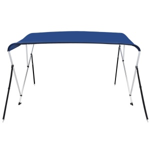 Parasolar barcă Bimini cu 3 arcuri albastru 183 x 160 x 140 cm - Img 8