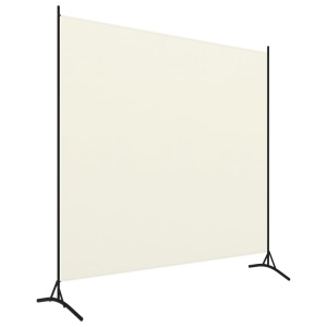 Paravan de cameră cu 1 panou, alb crem, 175 x 180 cm - Img 2