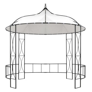 Pavilion, alb, 300 x 290 cm, rotund - Img 2