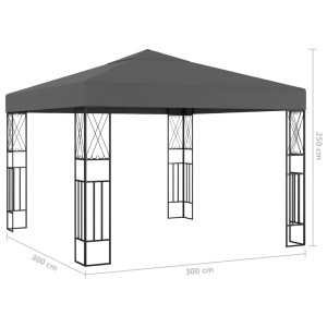 Pavilion, antracit, 3 x 3, material textil - Img 5