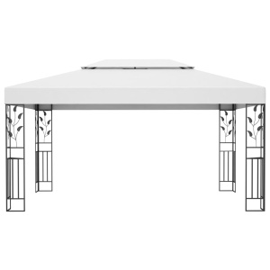 Pavilion cu acoperiș dublu, alb, 3 x 4 m - Img 3