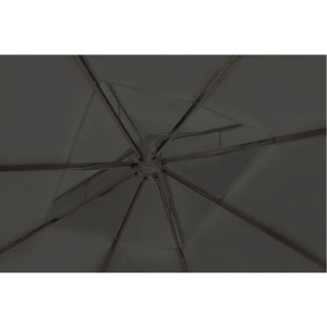 Pavilion cu acoperiș, gri inchis, 3 x 3 m - Img 4