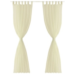 Perdea transparentă Crem 140 x 175 cm 2 buc - Img 3