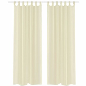 Perdea transparentă Crem 140 x 245 cm 2 buc
