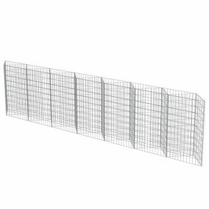 Perete gabion, oțel galvanizat, 450 x 30 x 100 cm - Img 2