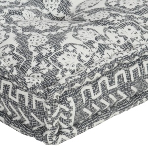 Pernă de canapea din paleți, gri deschis, textil, petice - Img 5