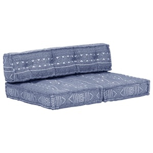Pernă fotoliu puf, indigo, material textil - Img 6